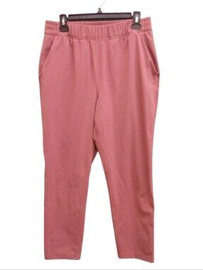 Babaton Aritzia Dusty Rose Elastic-Waist Tapered Joggers Size Large